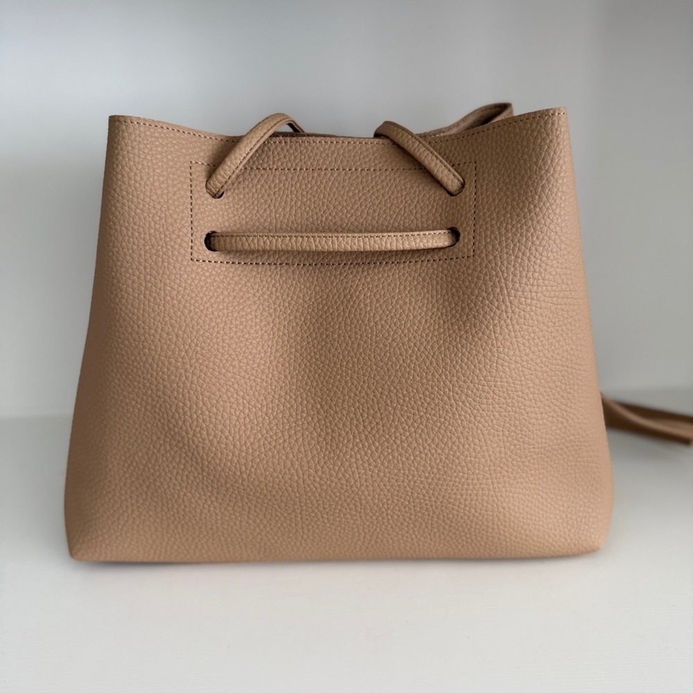 8 Other Reasons Tan Slouchy Vegan Leather Bag - Picture 5 of 9